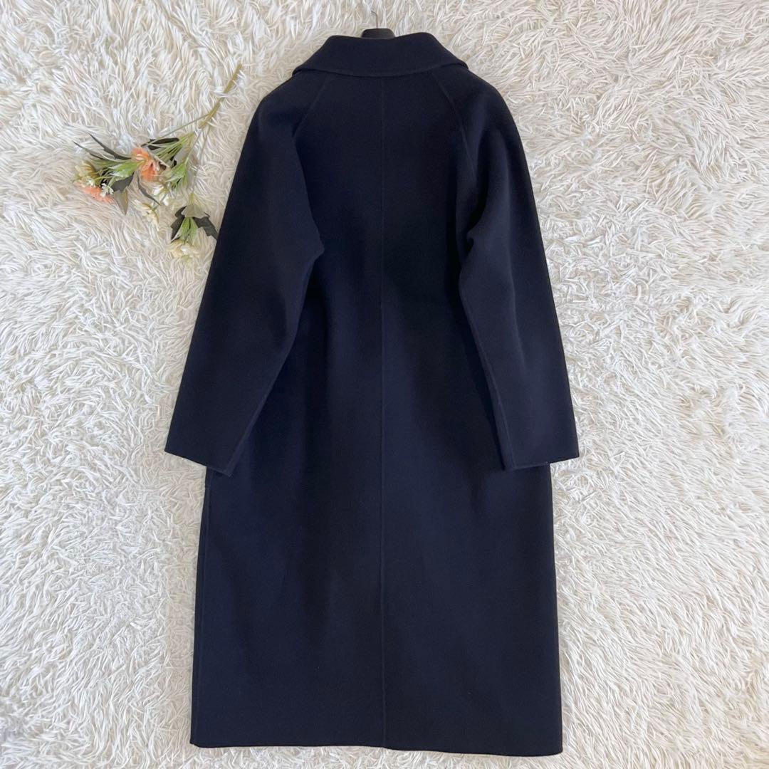 SOEJU ソージュ ウール リバー ローブ ロングコート ネイビー S