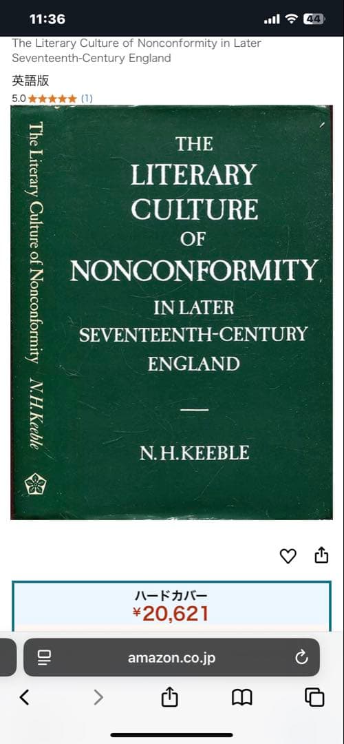 洋書 The Literary Culture of Nonconformity