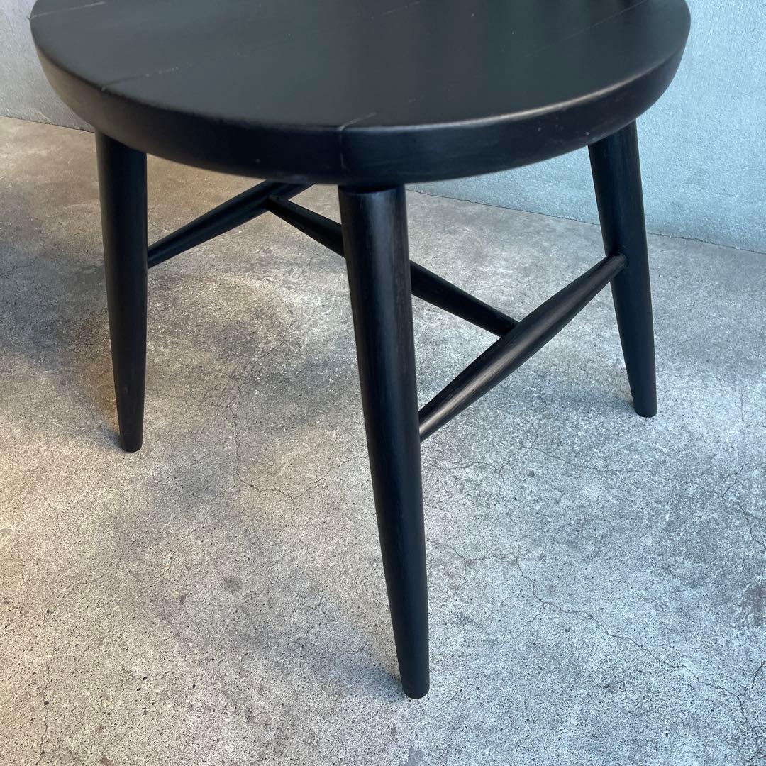 秋田木工　ハンナチェア　マットブラック塗装　オールドヴィンテージ