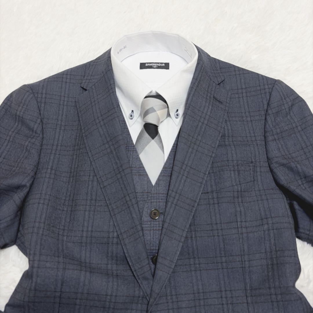 【美品】ヒルトン コロンボ SUPER130’s チェック スーツ M 850