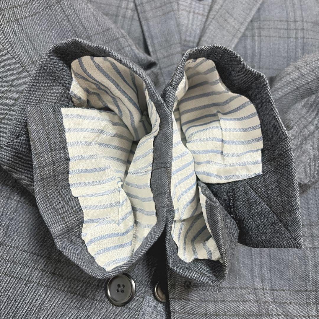 【美品】ヒルトン コロンボ SUPER130’s チェック スーツ M 850