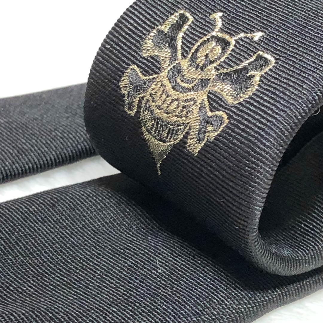 ディオールオム★ナロータイ エンブロイダリー ブラック 金Bee ビー 成人式