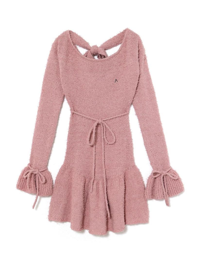 ワンピース andmary Sailor knit mini dress