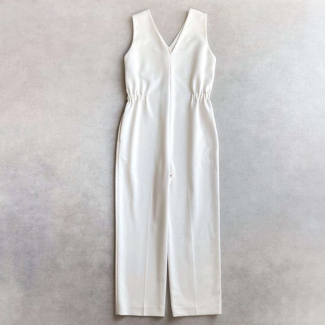 美品▲ebure エブール //オールインワン▲オールインワン　　オフホワイト