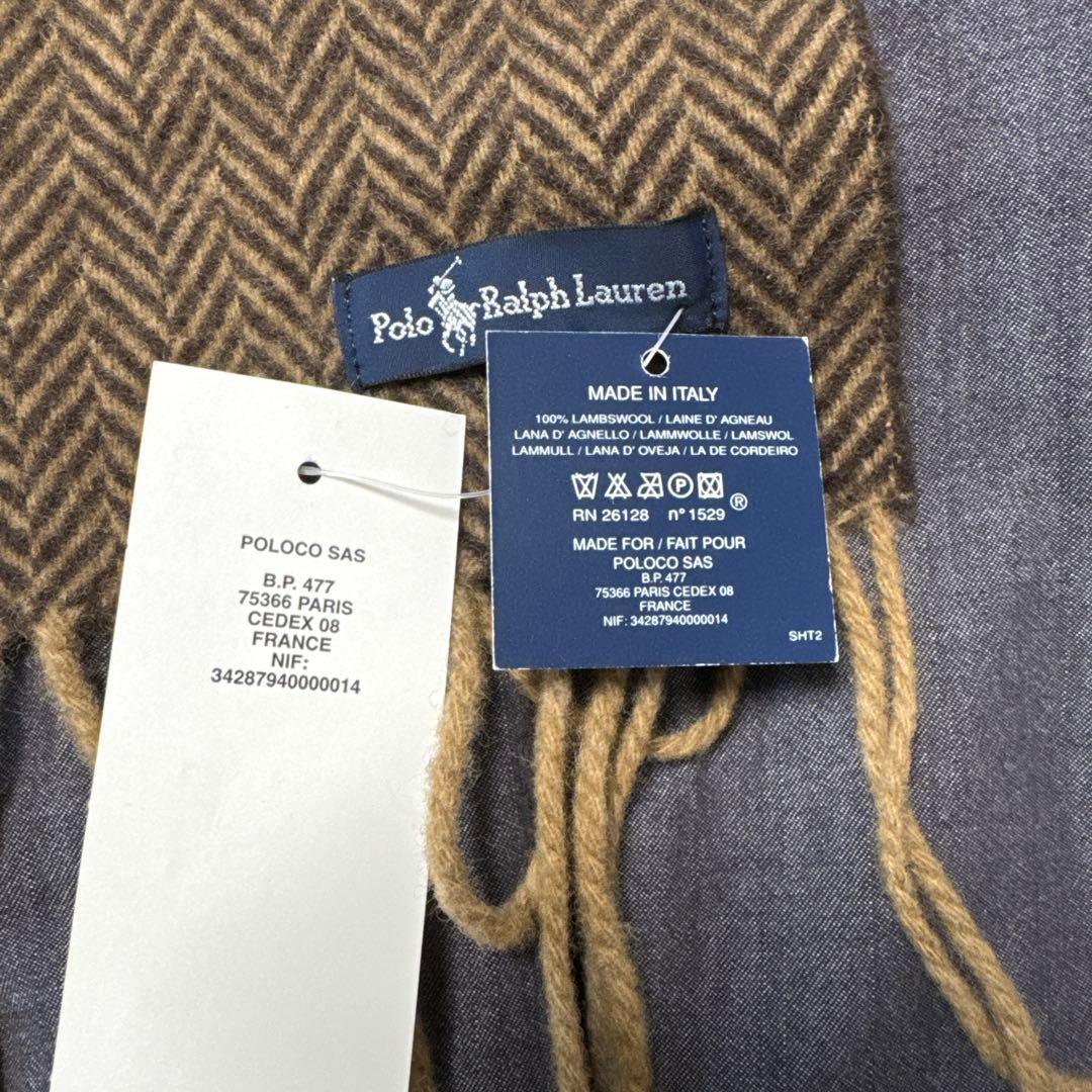 ラルフローレン マフラー POLOCO SASイタリア製 新品(タグ付き)