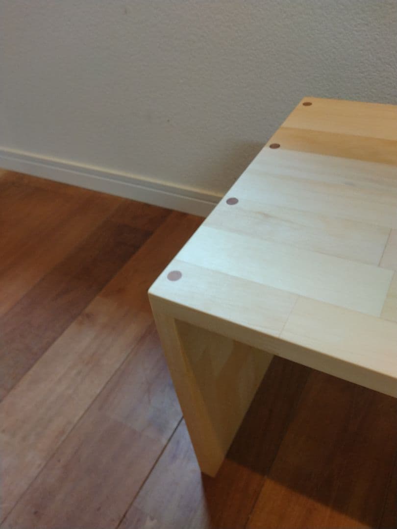 木製　ハンドメイド　オーダー　コの字　キヌカ　ラック　シェルフ　サイドテーブル