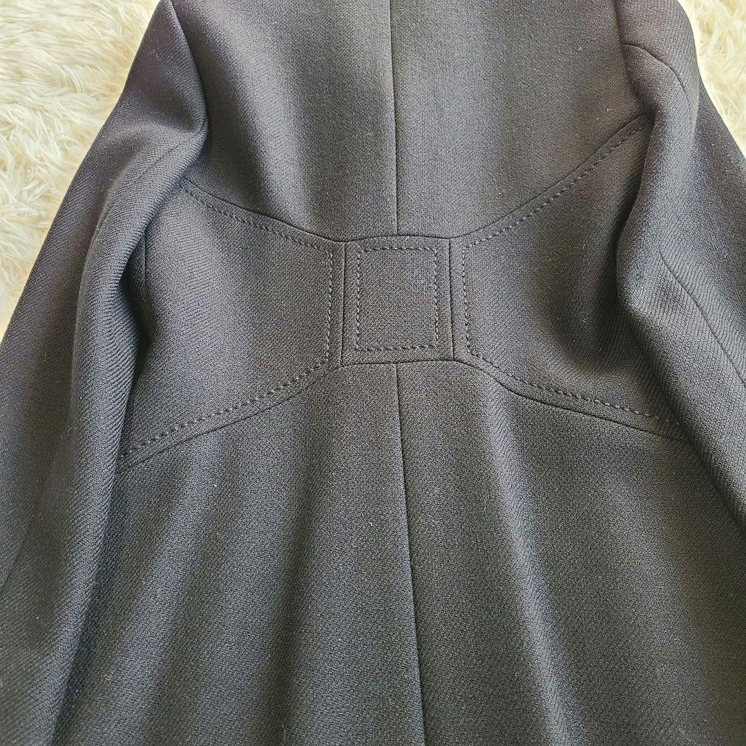 ケイトスペード Aライン チェスターコート ブラック ピンク ボタン S M