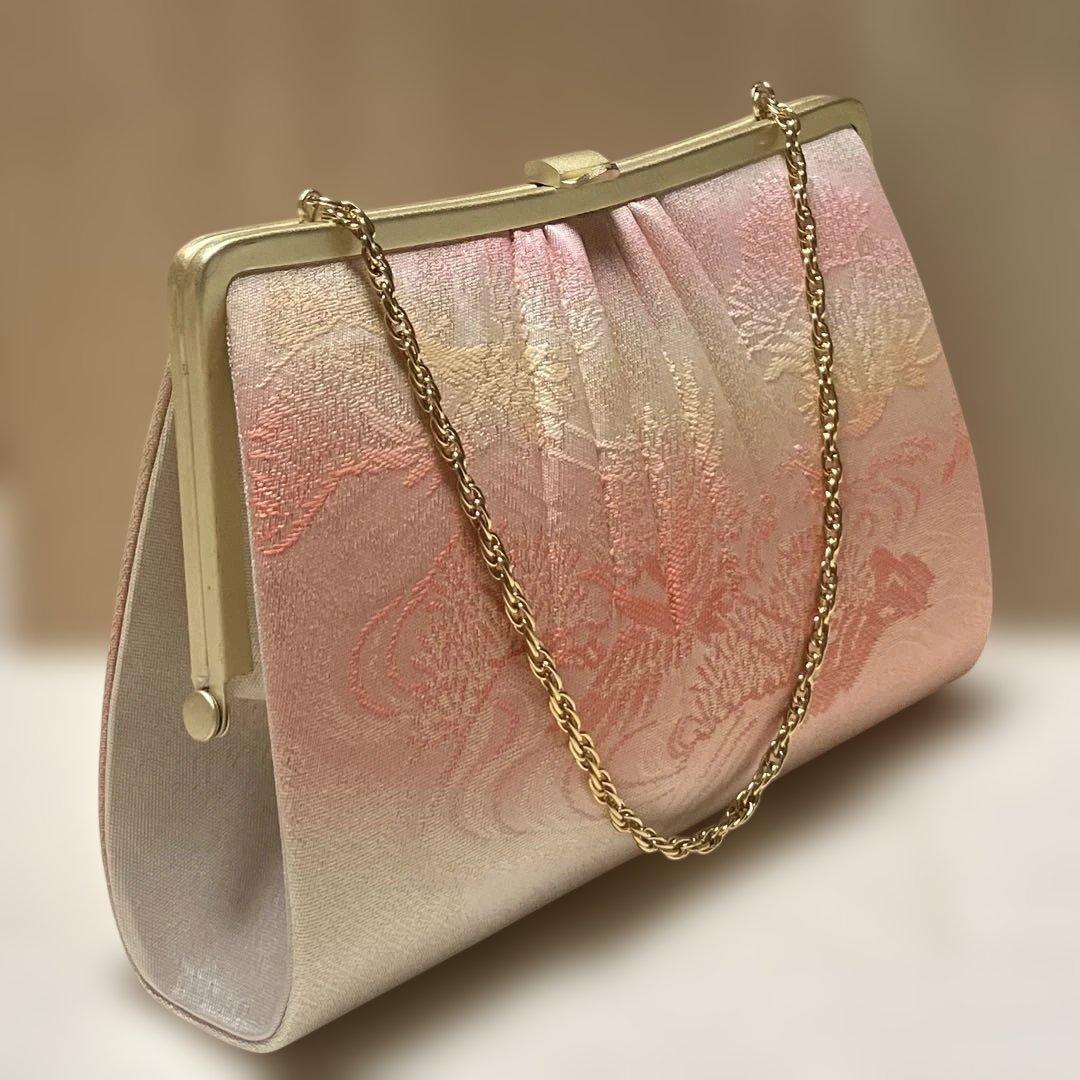 《未使用・木箱付き》佐賀錦　草履バッグセット　花こまち