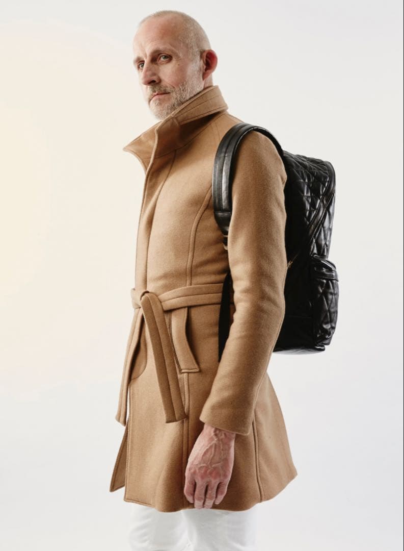 ひでちんAKM スタンドカラーコート