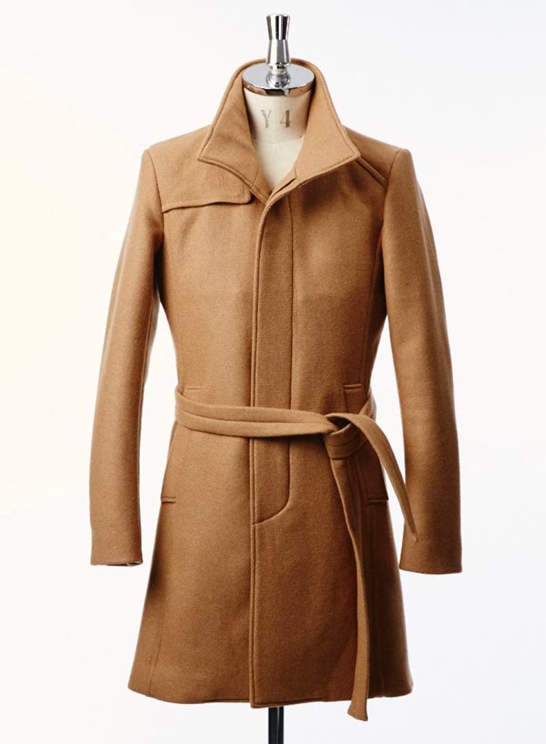 ひでちんAKM スタンドカラーコート