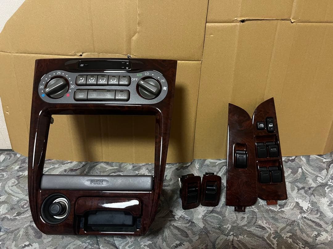 トヨタカローラAE110 後期 木目調パネル一式