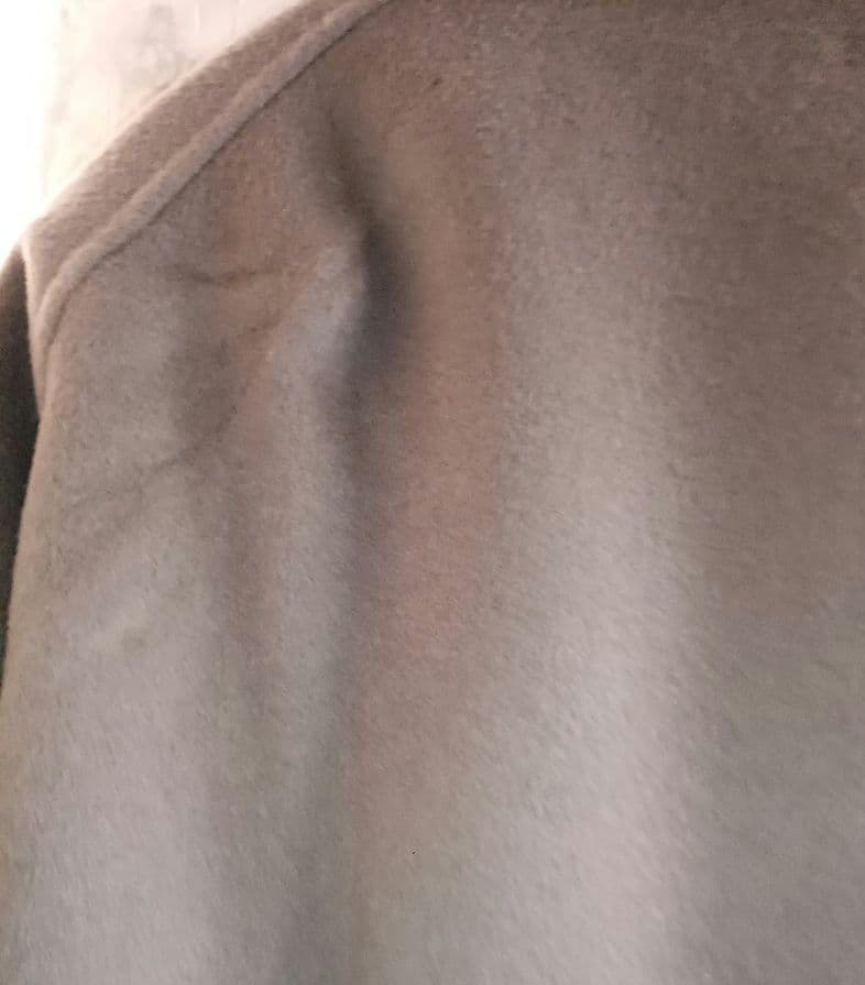 美品★HAUNT ★上質ウールケープコート　グレージュ