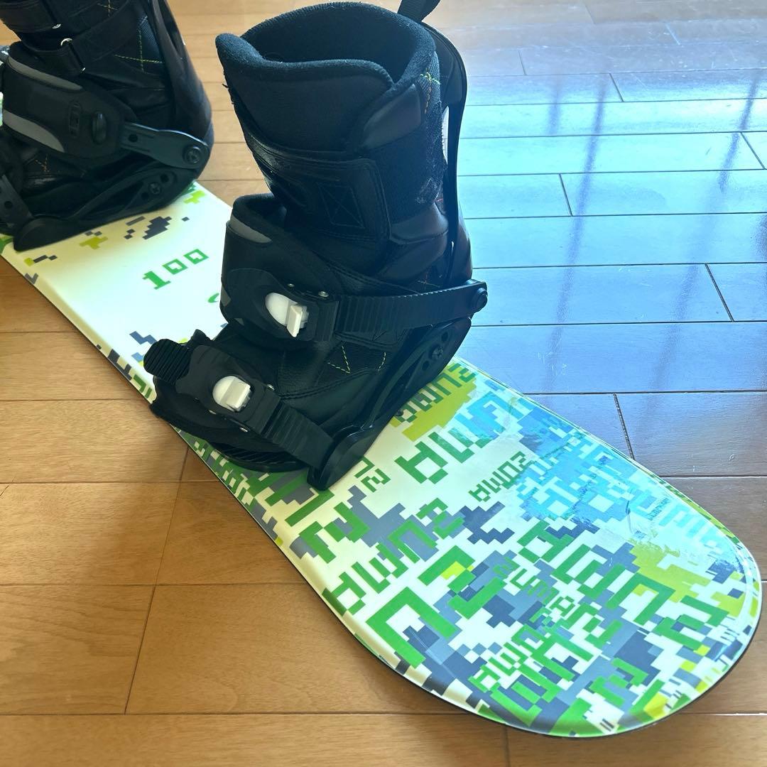 【キッズ用】ZUMA MOUNT 100cm スノーボード 3点セット ブーツ付