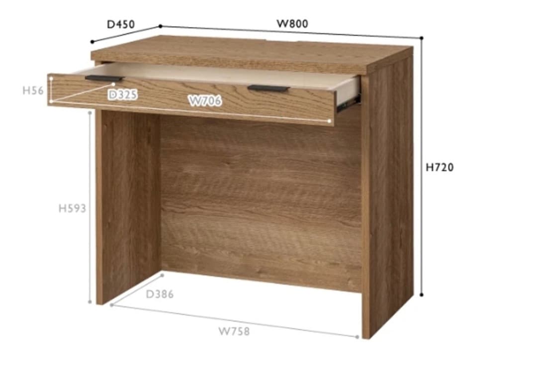 （美品）unico ADDAY デスク ドレッサー　パソコンデスク