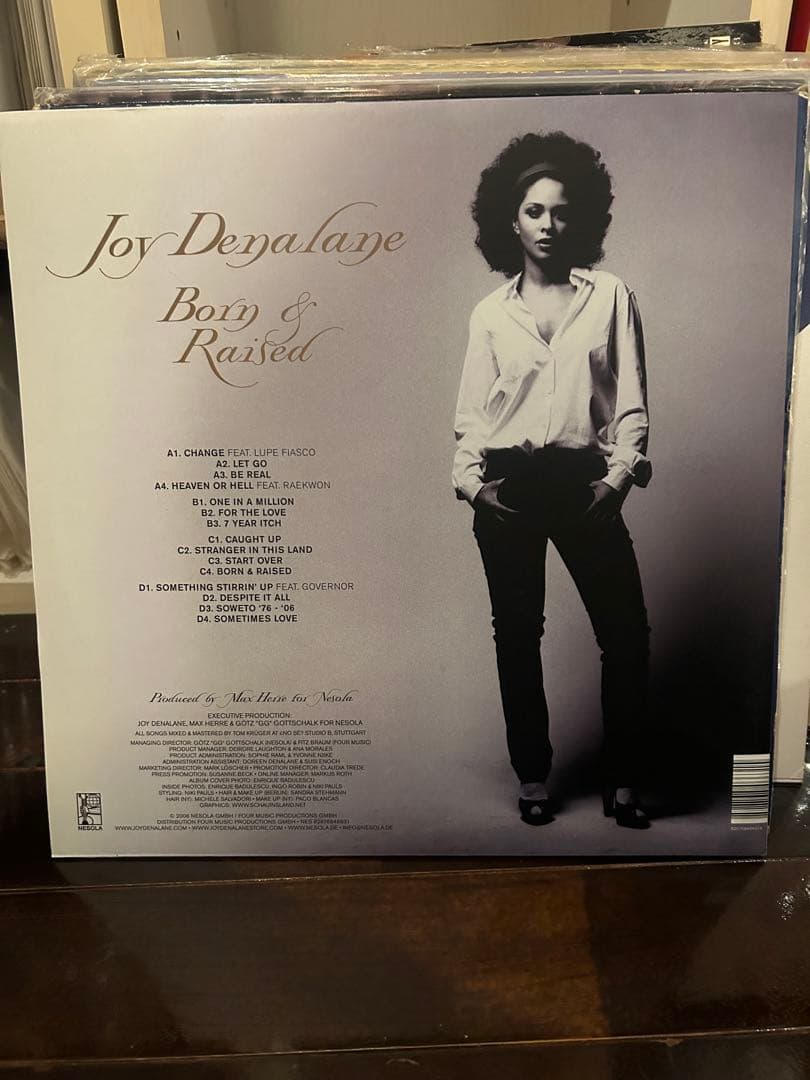 Joy Denalane Born & Raised 2LP レコード