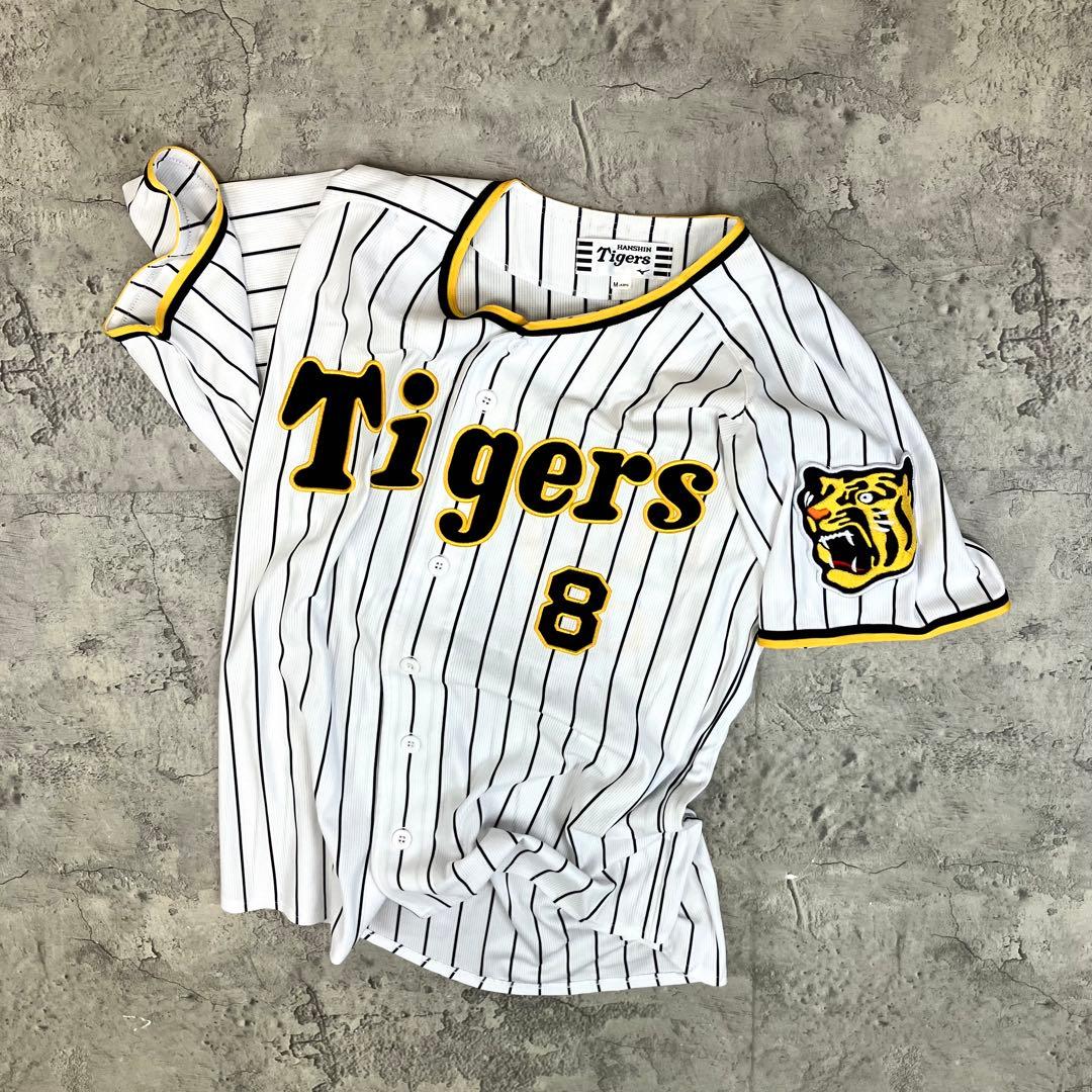 阪神タイガース 佐藤輝明 #8 レプリカユニフォーム ミズノ 古着 刺繍 M