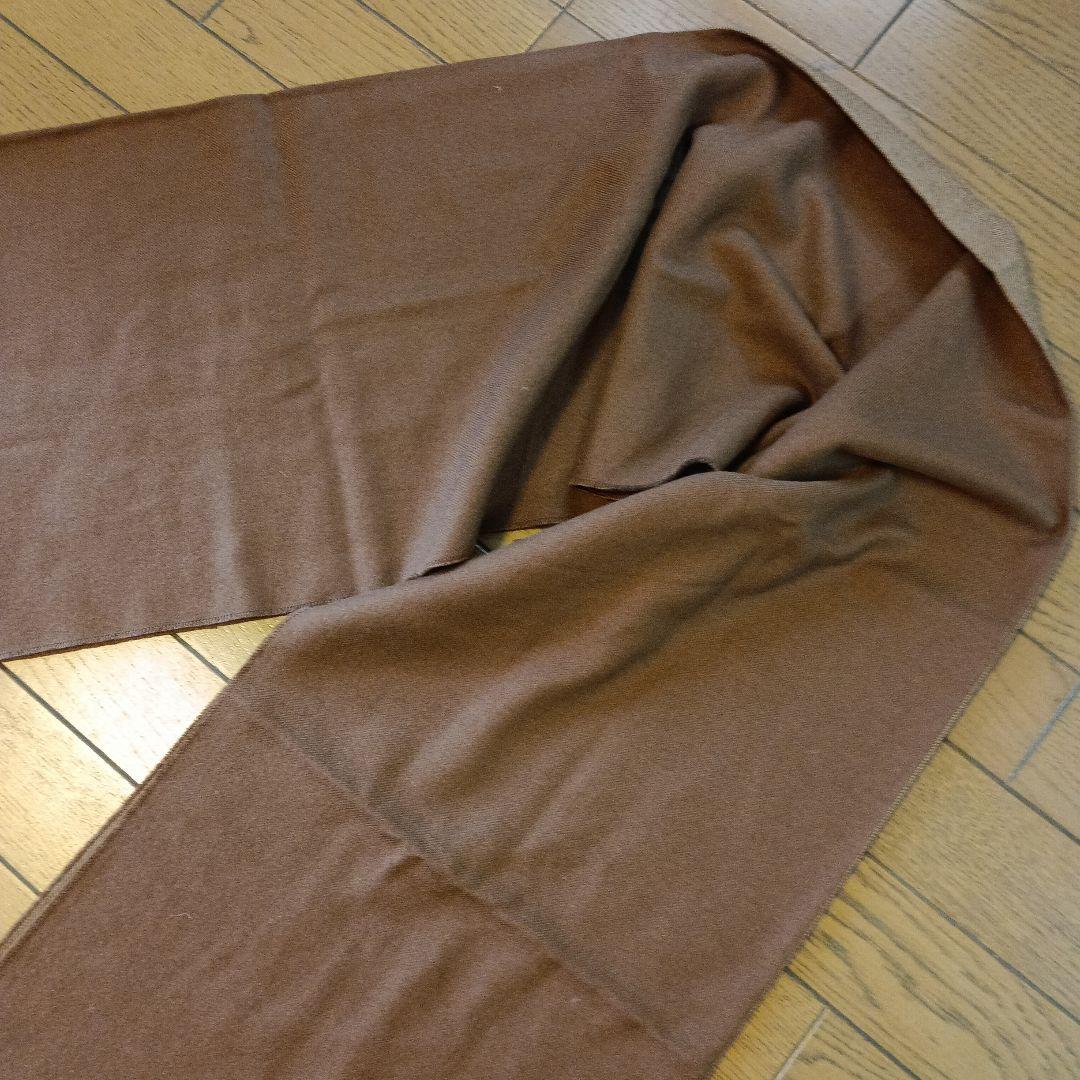 Paul Stuart ブラウン マフラー 美品 カシミヤ シルク