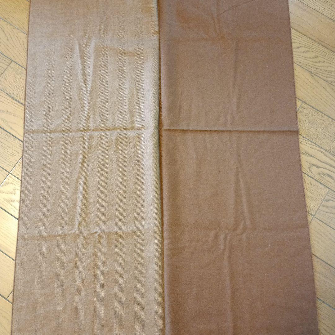 Paul Stuart ブラウン マフラー 美品 カシミヤ シルク