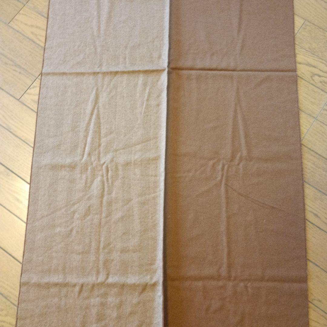 Paul Stuart ブラウン マフラー 美品 カシミヤ シルク