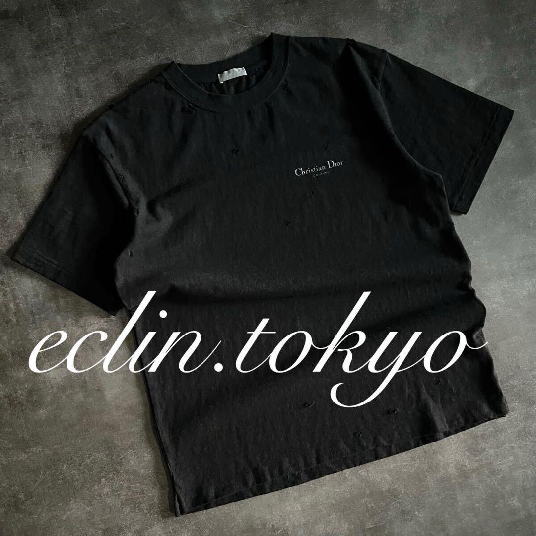 DIOR ディオール ダメージ加工 Tシャツ リラックス フィット E4764