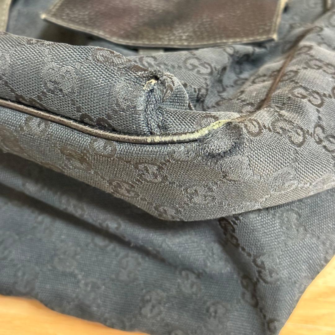 GGパターン エコバッグ 黒