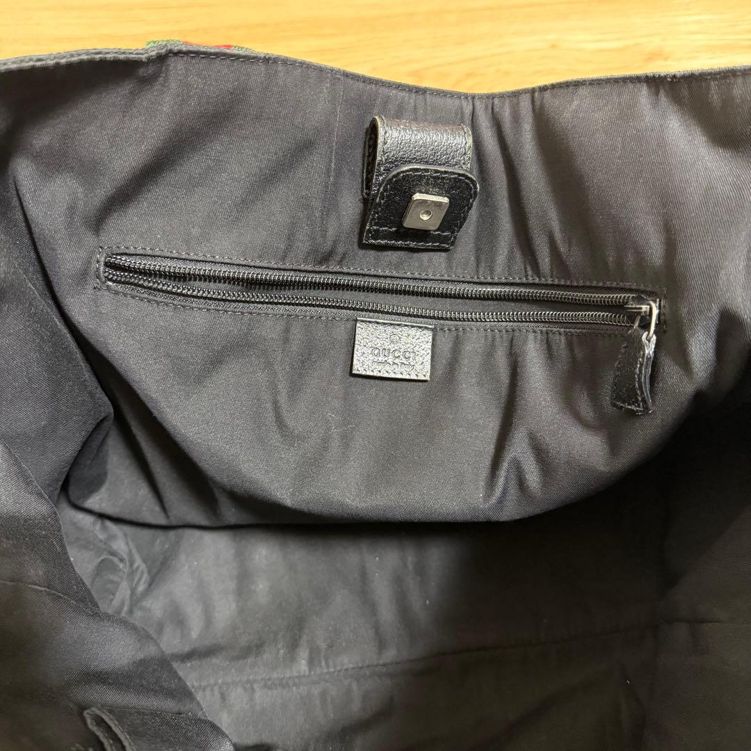 GGパターン エコバッグ 黒