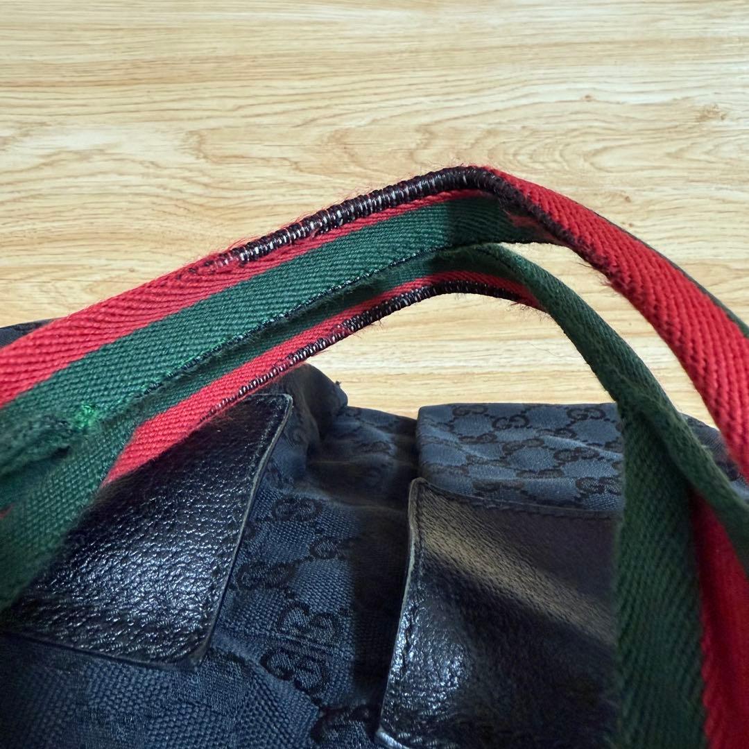 GGパターン エコバッグ 黒