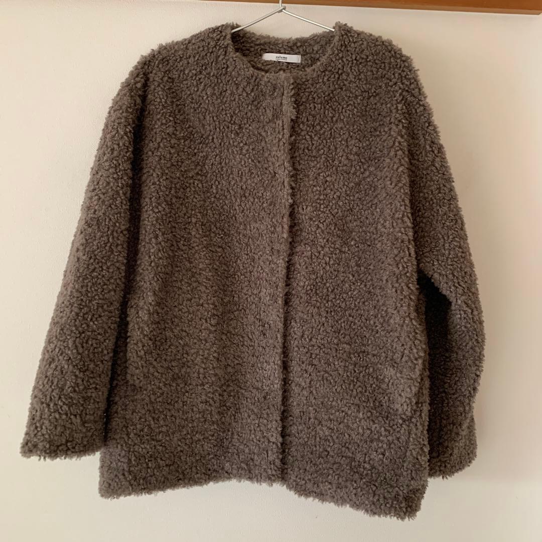 ジャーナルスタンダード　レリューム　ボアカラーレスジャケット