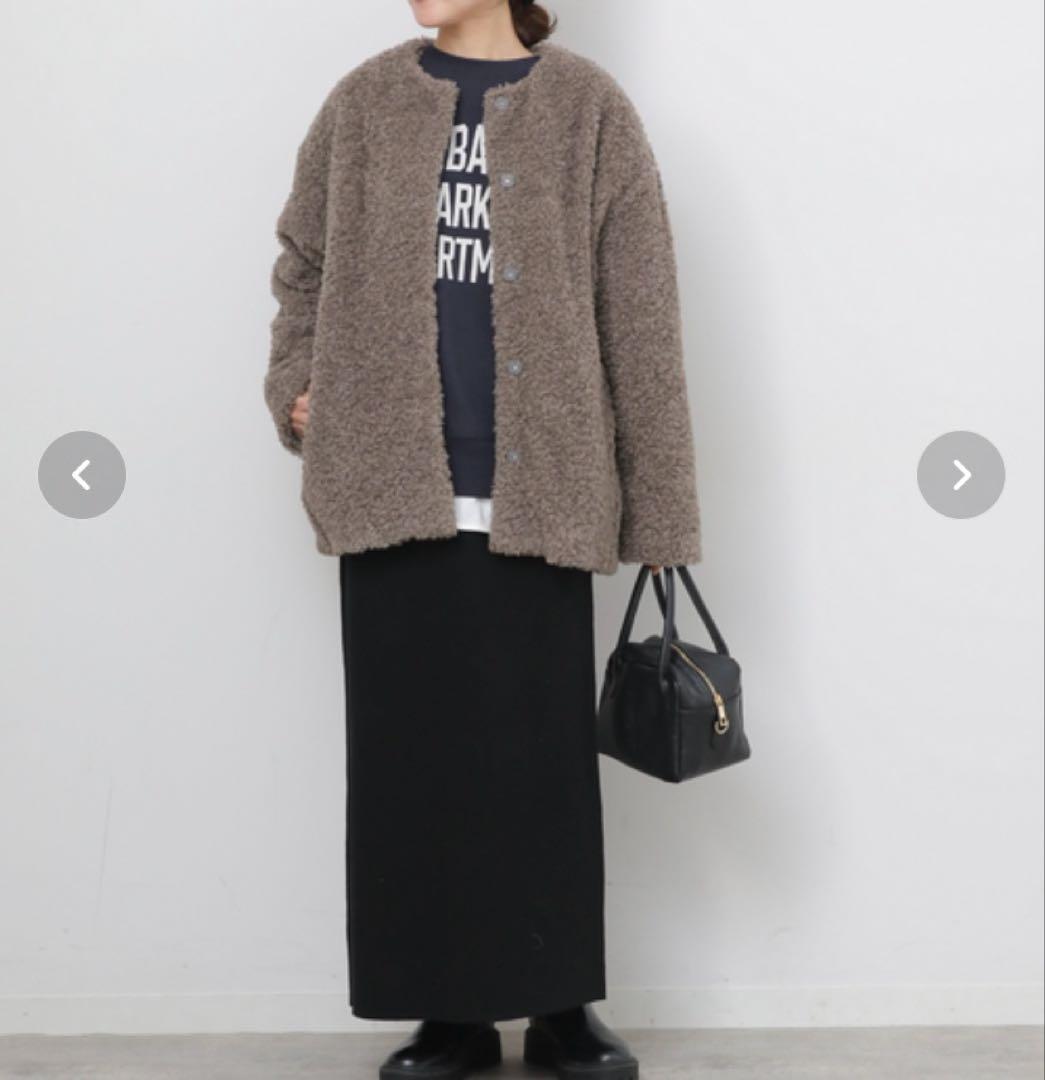 ジャーナルスタンダード　レリューム　ボアカラーレスジャケット