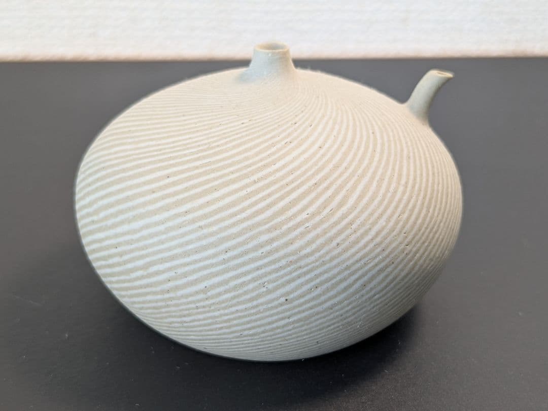 人間国宝　松井康成　練上　水滴