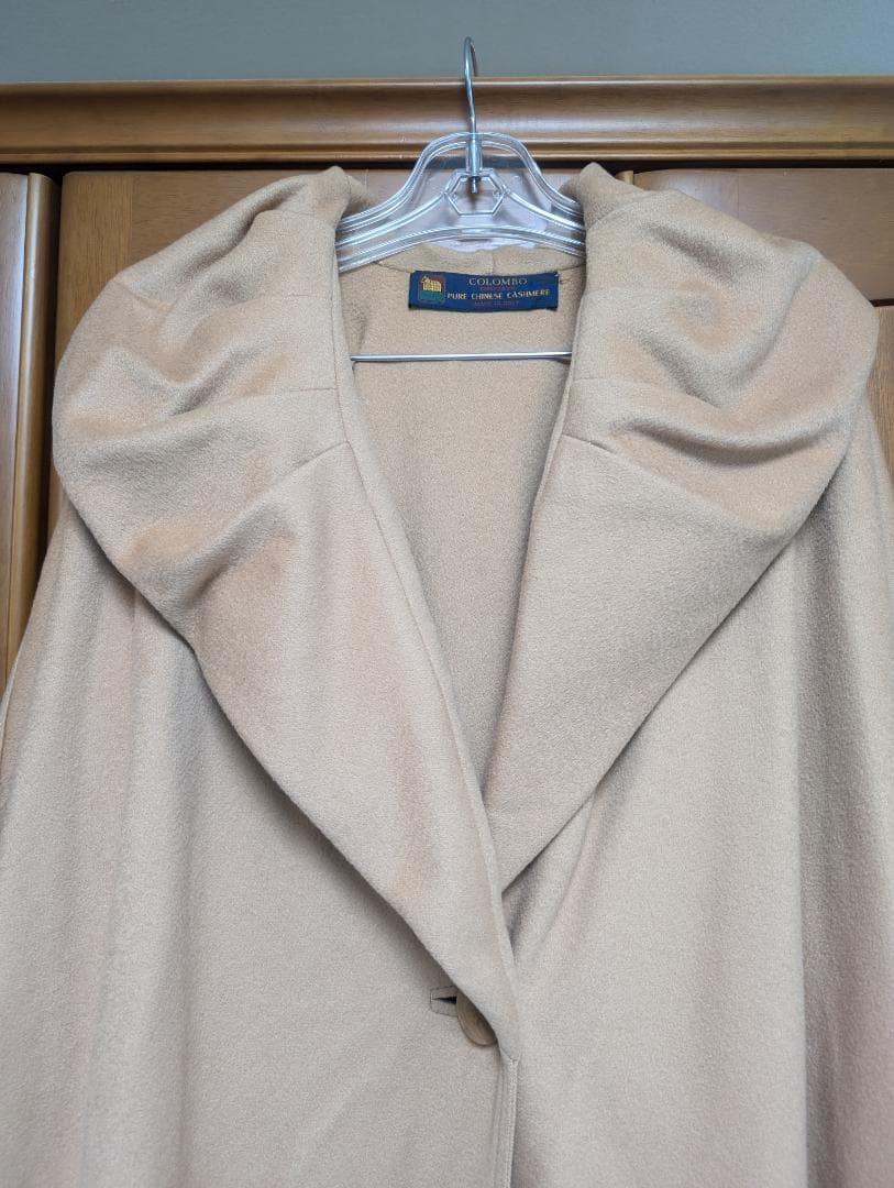 COLOMBO Cashmere100% マント　ケープ
