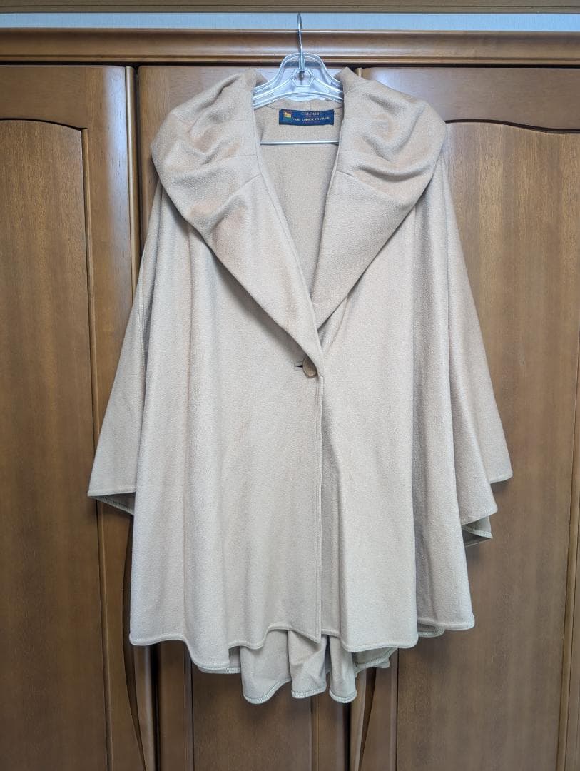 COLOMBO Cashmere100% マント　ケープ