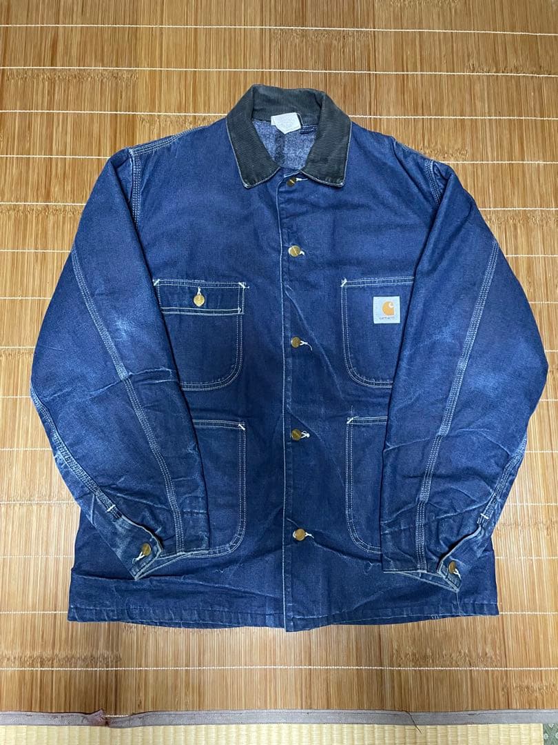 【希少星タグ80s〜90s】Carhartt ミシガンチョアコート　デニム