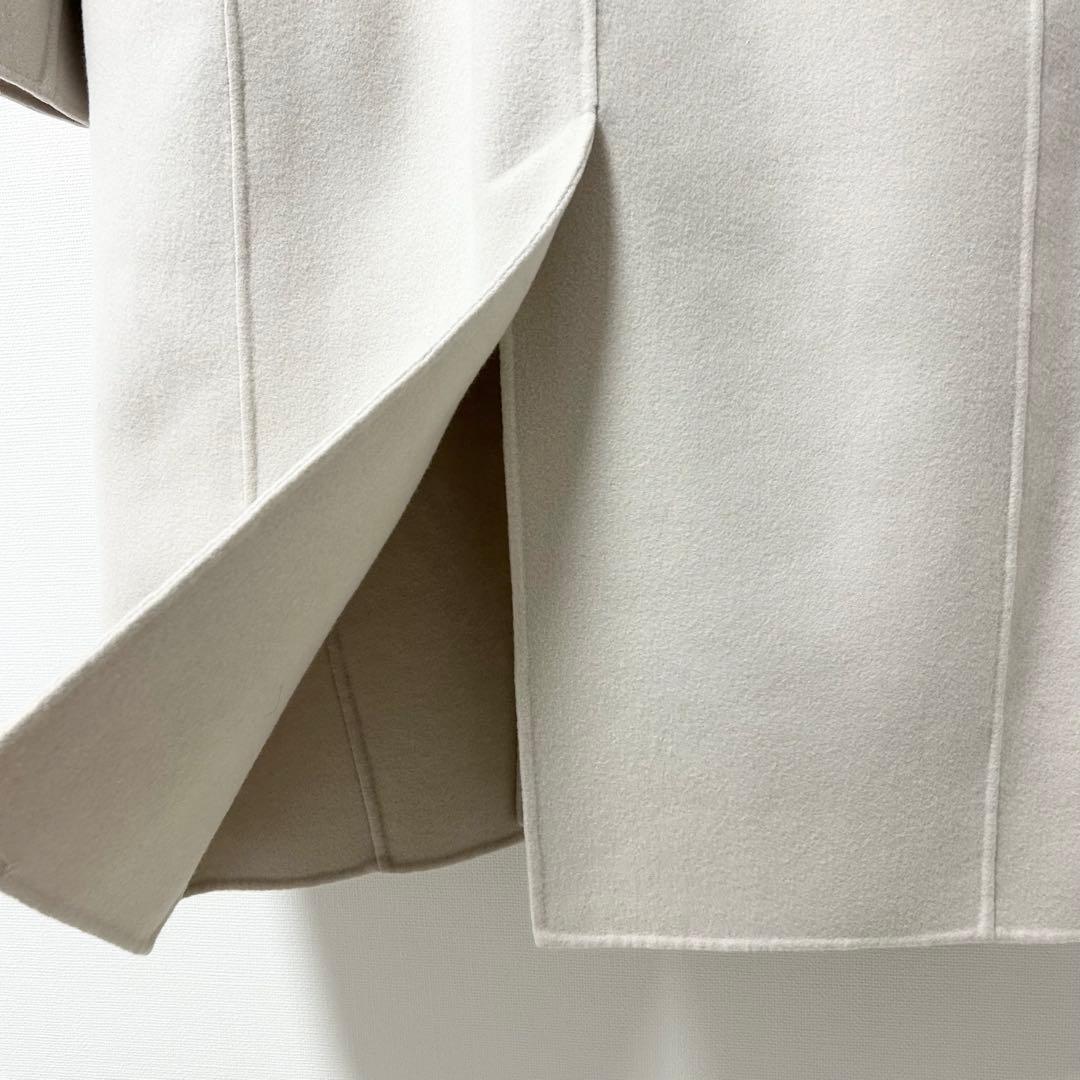 GALERIE VIE ライトメルトン チェスターコート　ライトベージュ　34