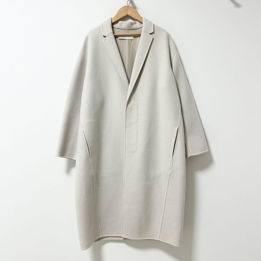 GALERIE VIE ライトメルトン チェスターコート　ライトベージュ　34