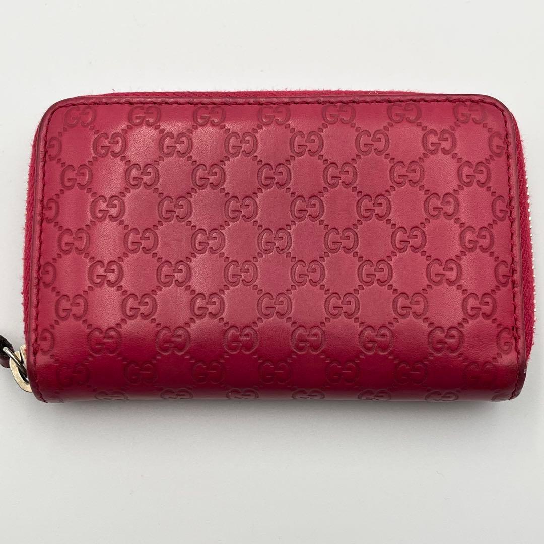 グッチ パース 小銭 カード入れ マイクロシマ ピンク