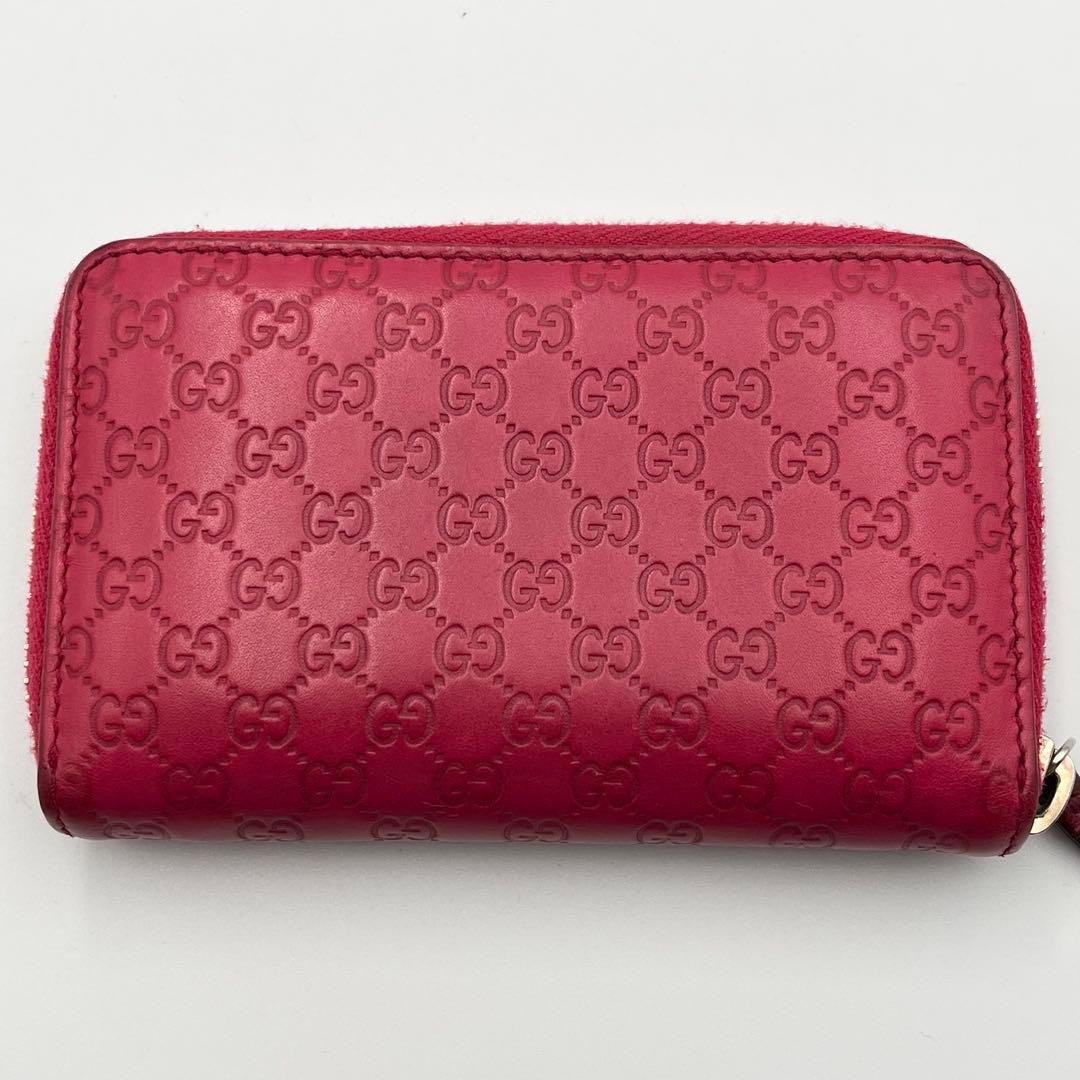 グッチ パース 小銭 カード入れ マイクロシマ ピンク