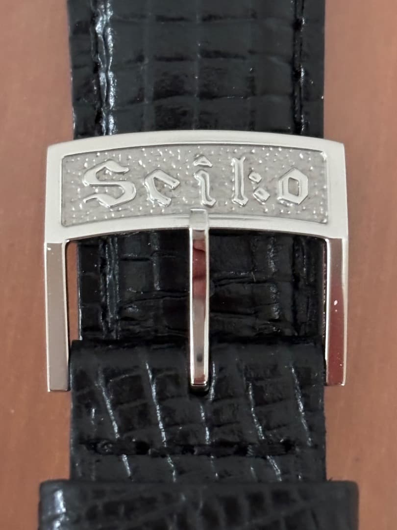 グランドセイコーファースト尾錠付きSeiko レザーベルト 19mm ブラック