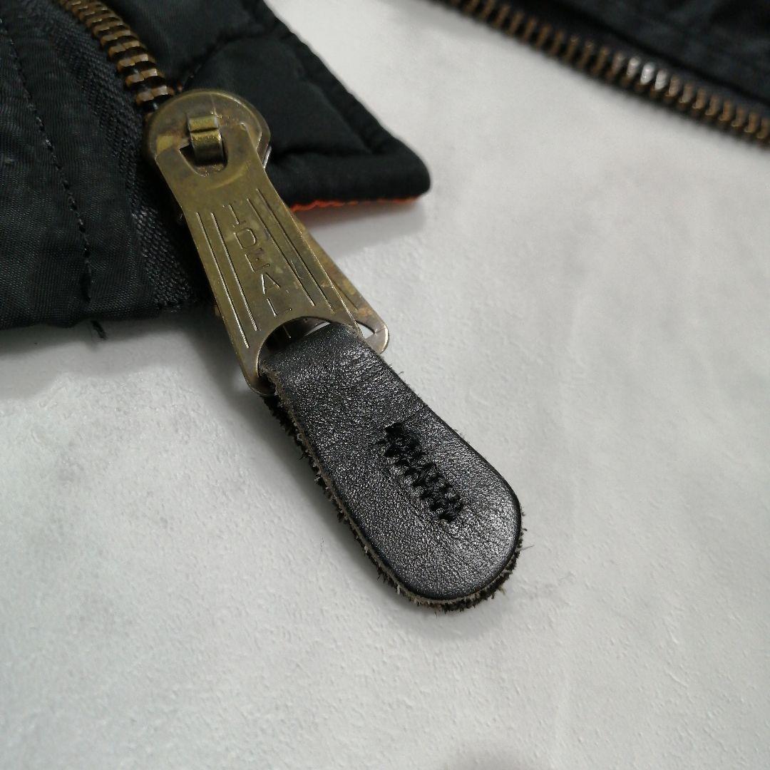 【極美品】80s USA製 アルファインダストリーズ MA-1 IDEALジップ