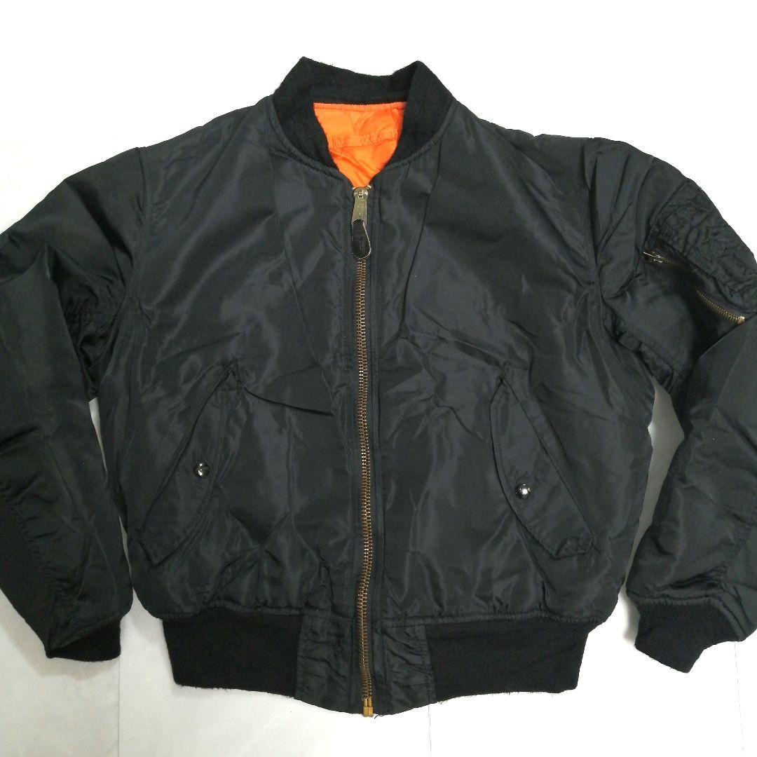 【極美品】80s USA製 アルファインダストリーズ MA-1 IDEALジップ