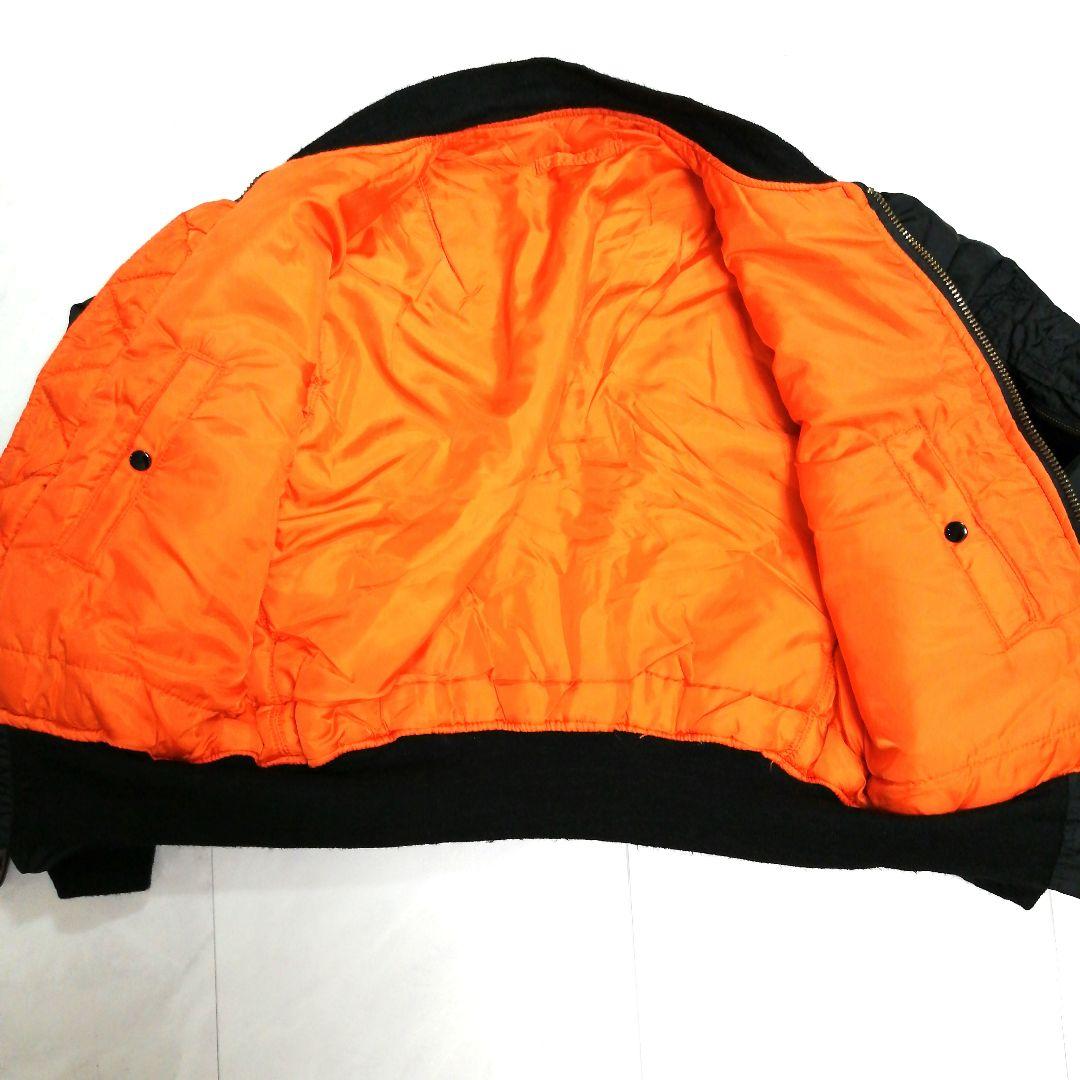 【極美品】80s USA製 アルファインダストリーズ MA-1 IDEALジップ