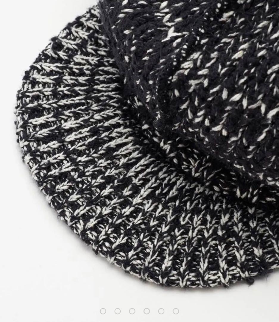 【kijina takayuki】25AW 新品 帽子BLACK×WHITE