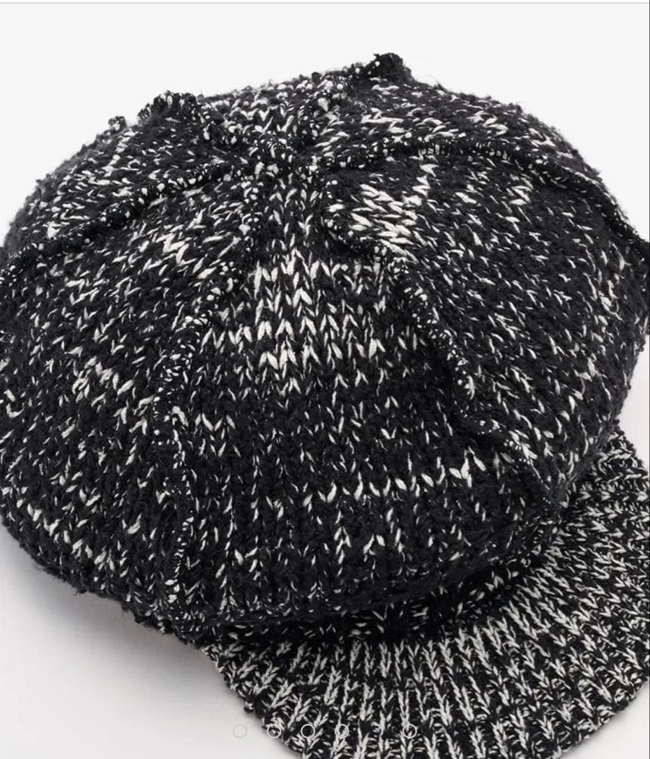 【kijina takayuki】25AW 新品 帽子BLACK×WHITE