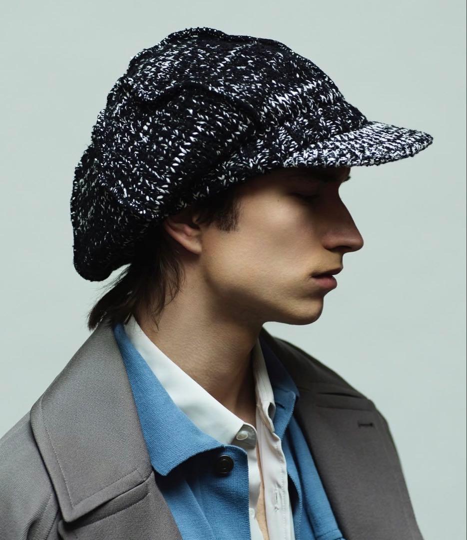 【kijina takayuki】25AW 新品 帽子BLACK×WHITE