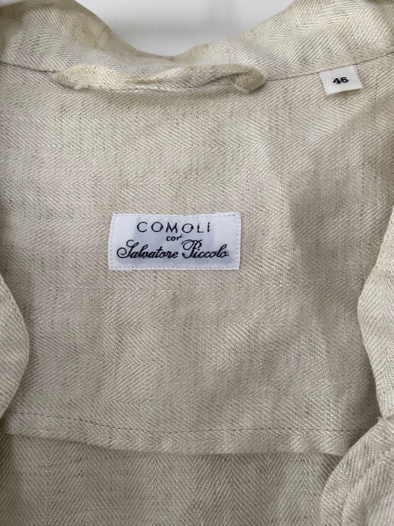 comoli 21ssSalvatorePiccoloリネンジャケットピッコロ