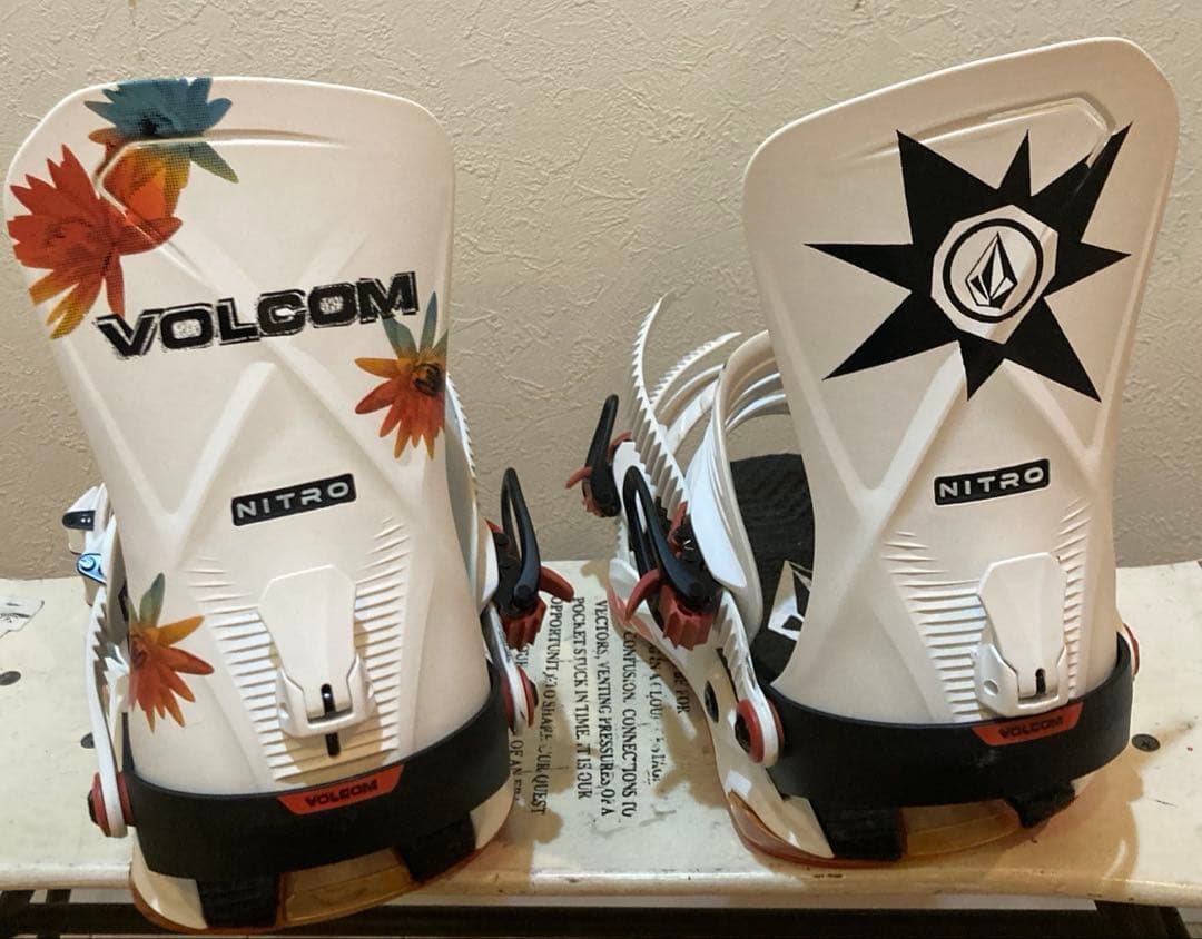 VOLCOM NITRO ビンディング ホワイト/オレンジ