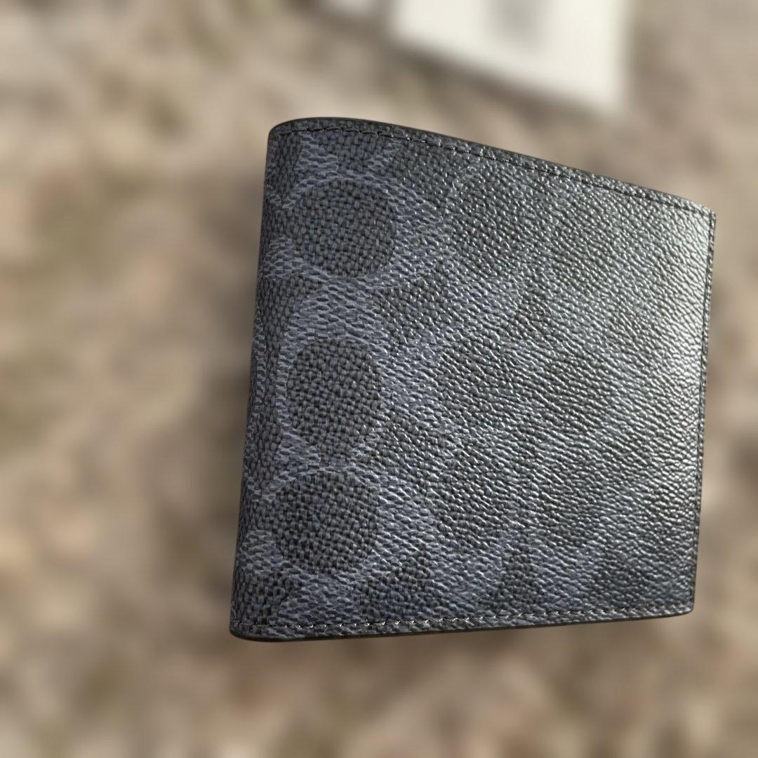 新品未使用　49,500円　COACH COIN WALLET SIG 二つ折り