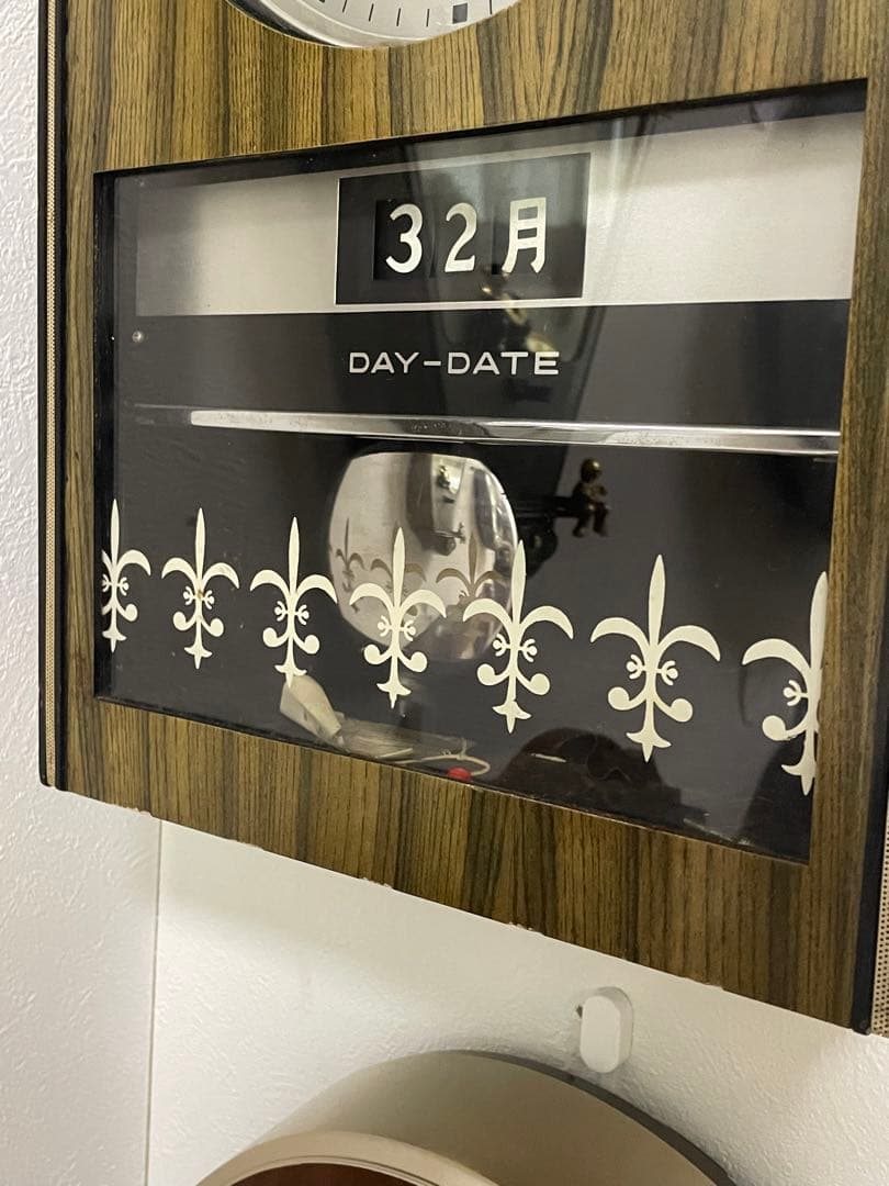 【完動品】リズム　rhythm ゼンマイ時計　動作確認済み