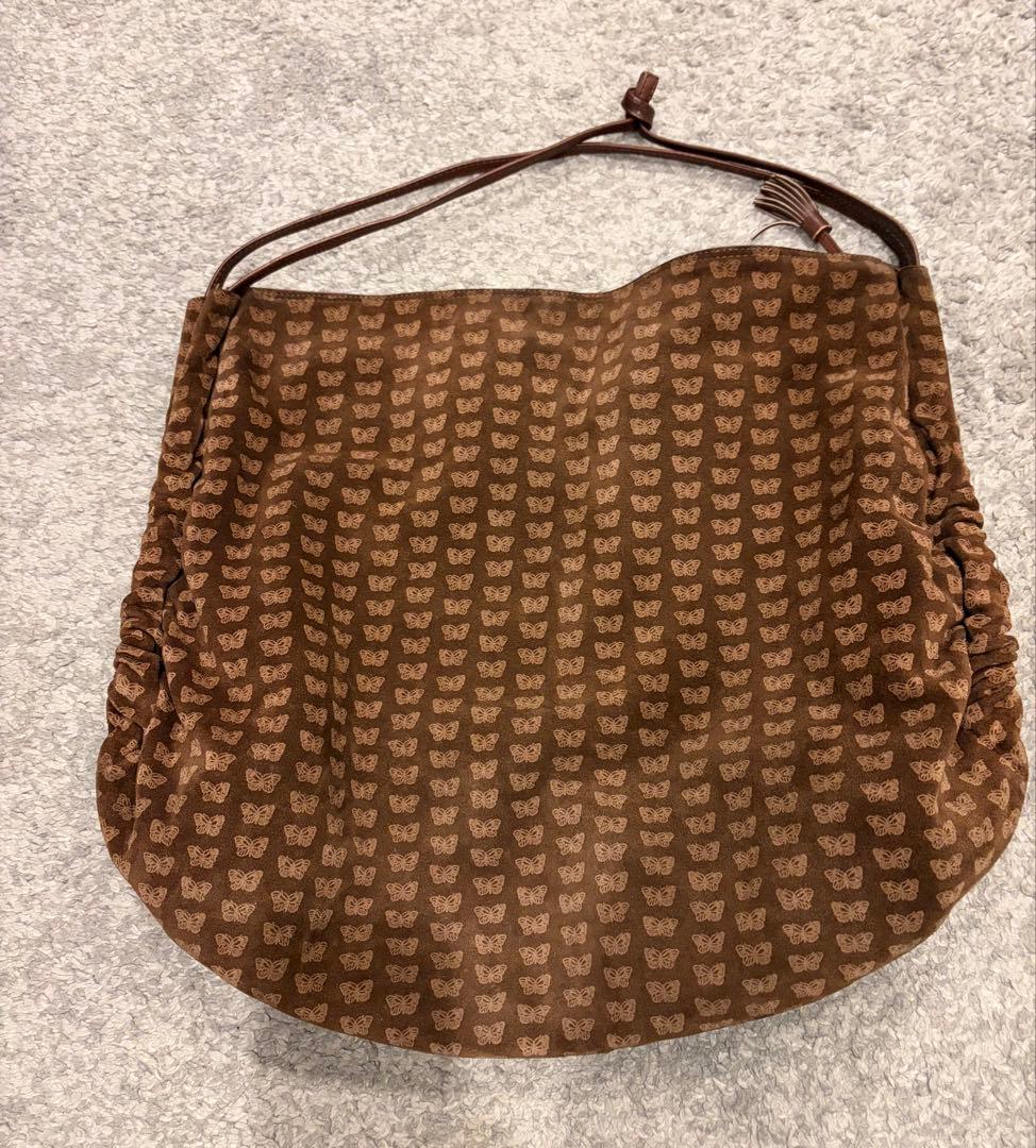 bottega venetaボッテガヴェネタ蝶柄スエードバッグショルダーバッグ
