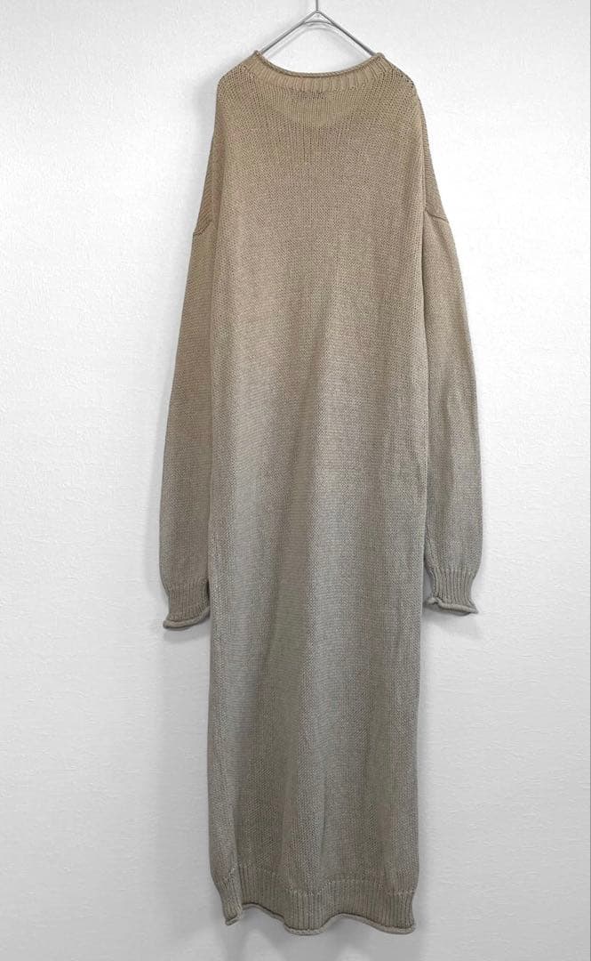 エトレトウキョウETRE TOKYO ロールエンドローゲージニットワンピース